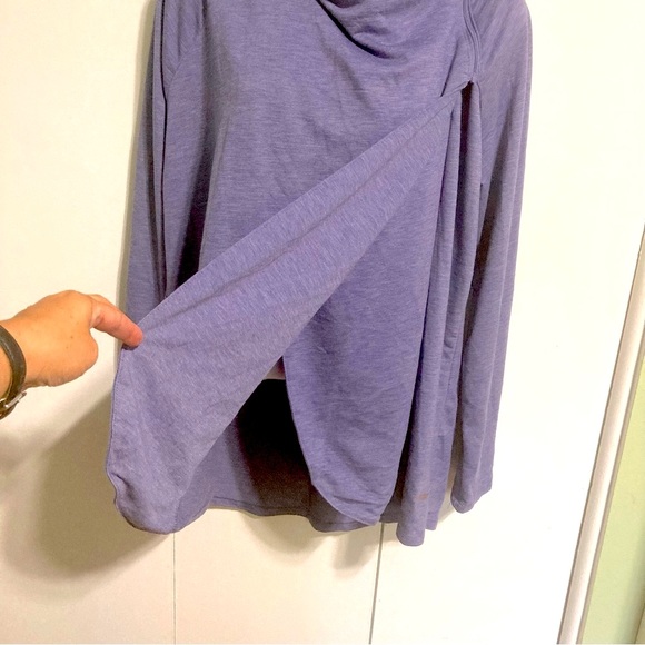 COPPER FIT Wrap Swing Top Purple Lilac NEW  Women's Large - Picture 6 of 16